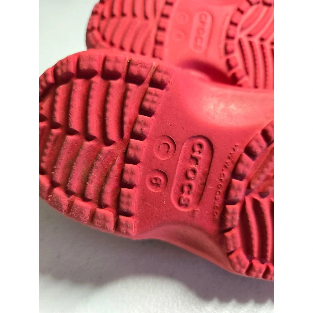 Crocs Classic Clog Toddler 6 baby Red Slip On Shoes Kids Lightweight Comfort